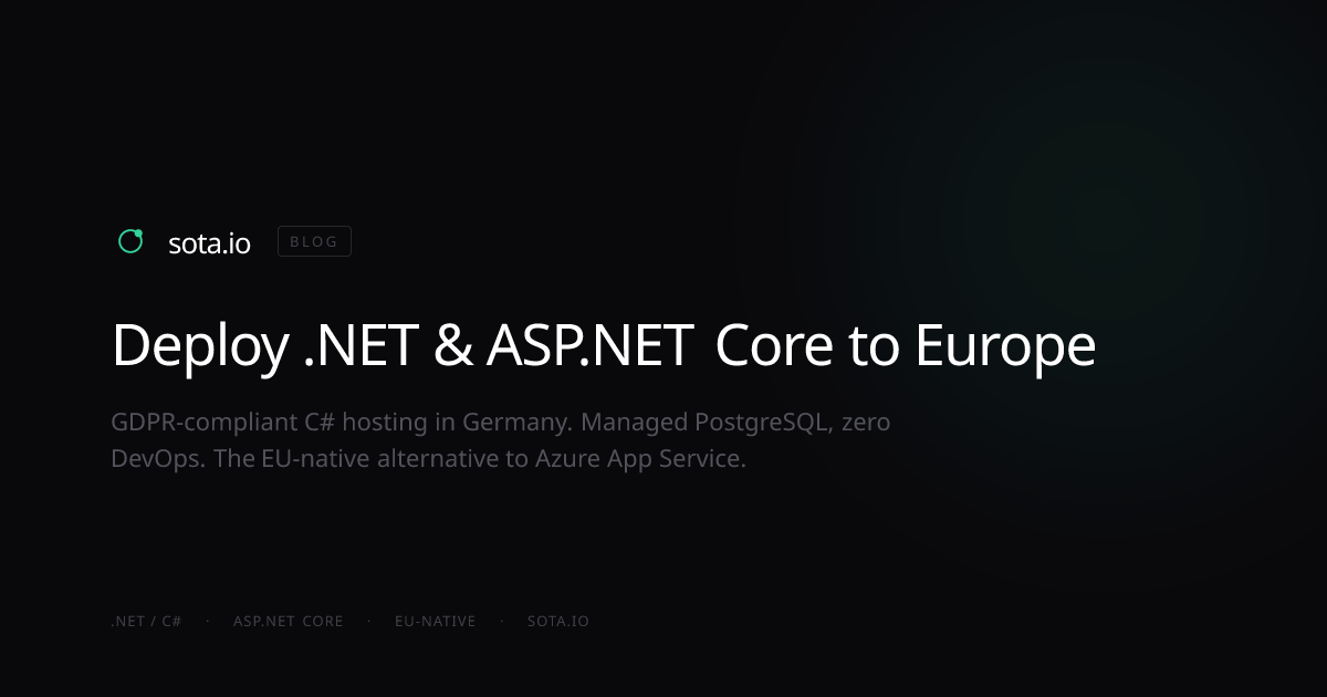 Deploy .NET & ASP.NET Core to Europe — EU Hosting for C# Apps in 2026 ...